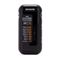Aiwa R-22BK hordozható fekete FM rádió