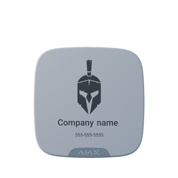 Ajax Brandplate for StreetSiren DoubleDeck WH fehér feliratozható fedél