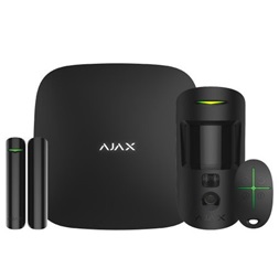 Ajax StarterKit Cam Plus BL fekete vezetéknélküli kamerás riasztó szett