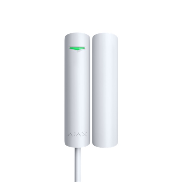 Ajax DoorProtect Plus Fibra WH fehér vezetékes nyitásérzékelő dőlés és rezgésérzékelővel