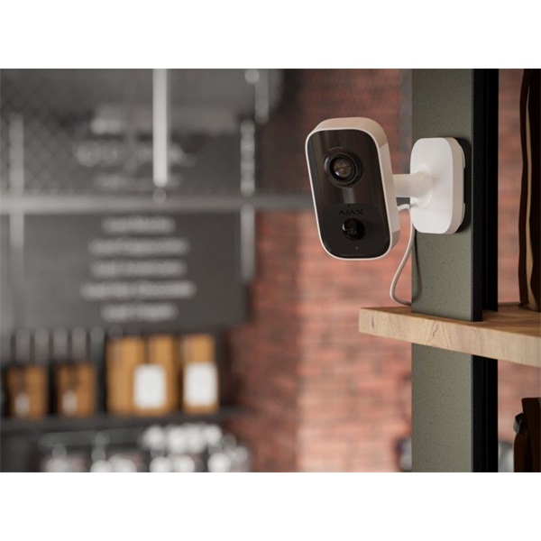 Ajax IndoorCam vezeték nélküli 4MP fekete beltéri csempekamera PIR szenzorral