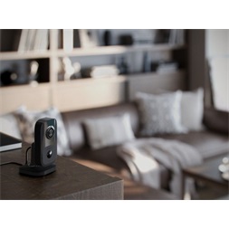 Ajax IndoorCam vezeték nélküli 4MP fekete beltéri csempekamera PIR szenzorral
