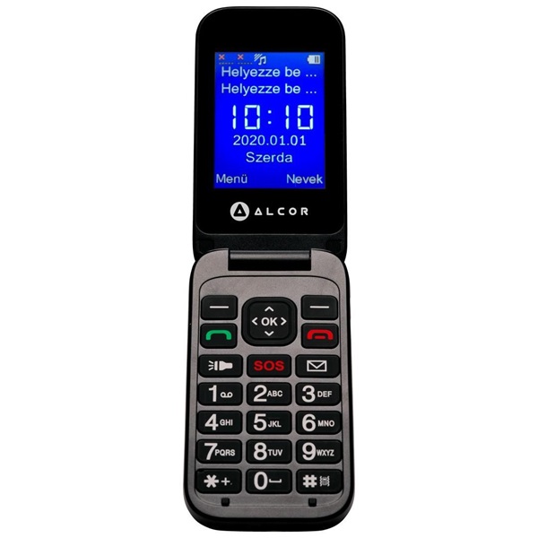 Alcor Handy D Black - Flip Phone