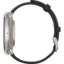 Amazfit Active 2 NFC fekete bőr szíjas okosóra