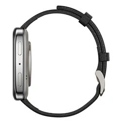 Amazfit Active 2 (Square) Black Leather Prérmium NFC fekete okosóra