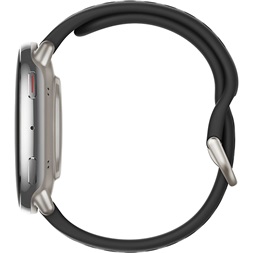 Amazfit Active 2 fekete szilikon szíjas okosóra
