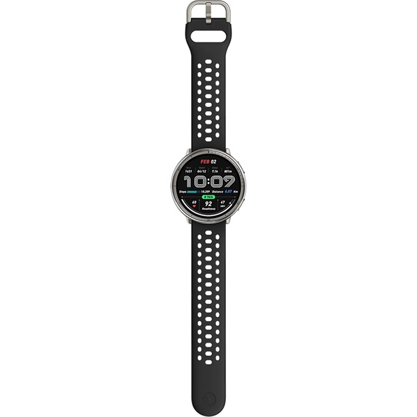Amazfit Active 2 fekete szilikon szíjas okosóra