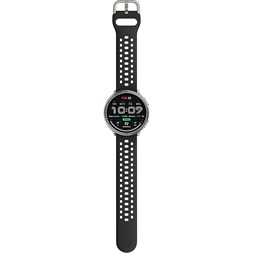 Amazfit Active 2 fekete szilikon szíjas okosóra