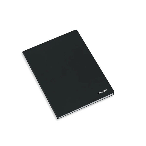 Ambar Classic A4 80 lap fekete tűzött kockás füzet