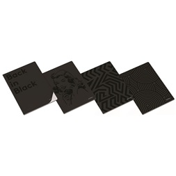 Ambar Clever A5 40lapos fekete kockás füzet