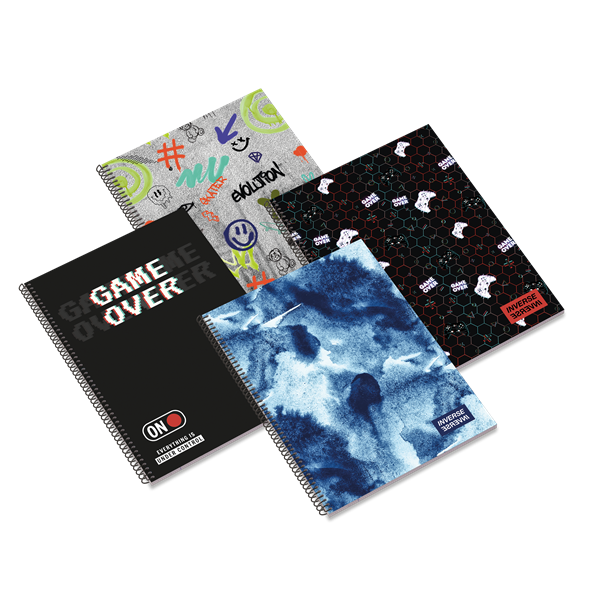 Ambar Inverse Teen A5 80 lap vonalas spirálfüzet