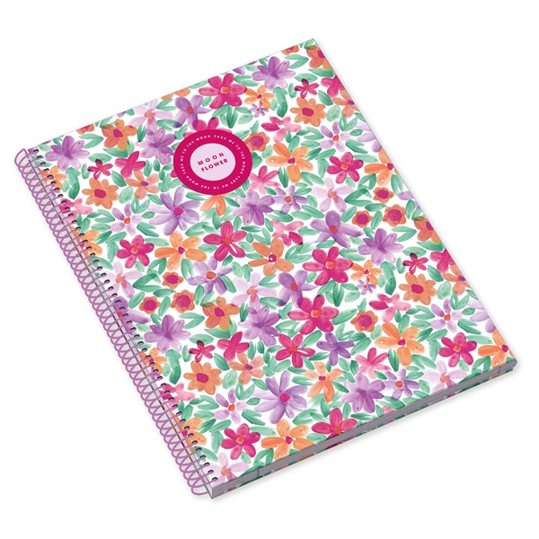 Ambar Moonflower Cherry A4 80 lap kockás spirálfüzet