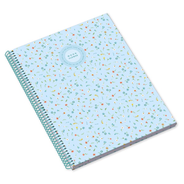 Ambar Moonflower Cherry A5 80 lap vonalas spirálfüzet