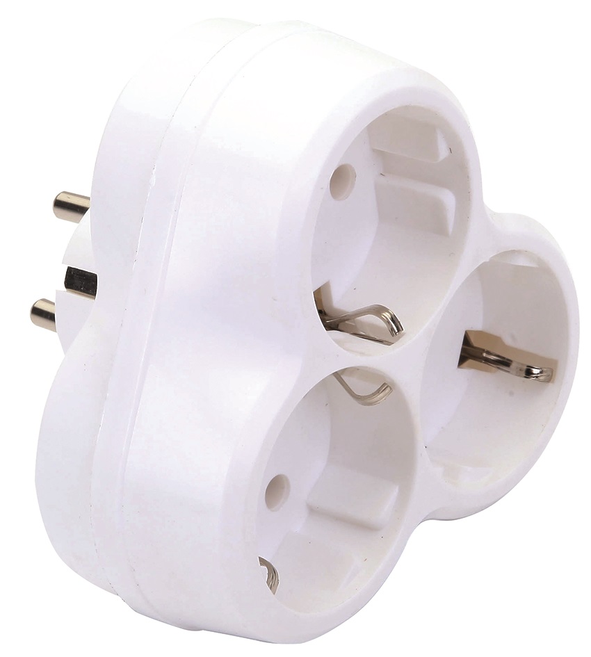 Anco 321733 16A 250V fehér földelt 3-as hálózati elosztó