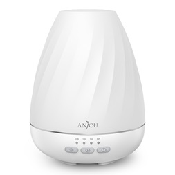 Anjou AJ-ADA003 fehér ultrahangos illóolaj párásító LED fénnyel