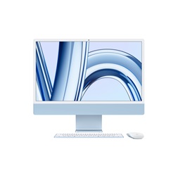 Apple iMac 24" Retina/M3 chip 8 magos CPU és 10 magos GPU/8GB/256GB SSD/kék All-in-One számítógép