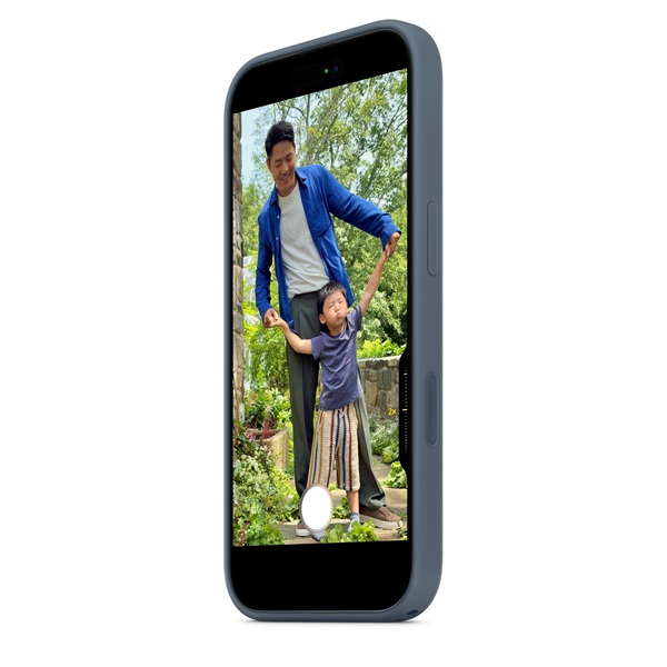 Apple mgew4zm/a iPhone 17 MagSafe acélkék szilikon tok