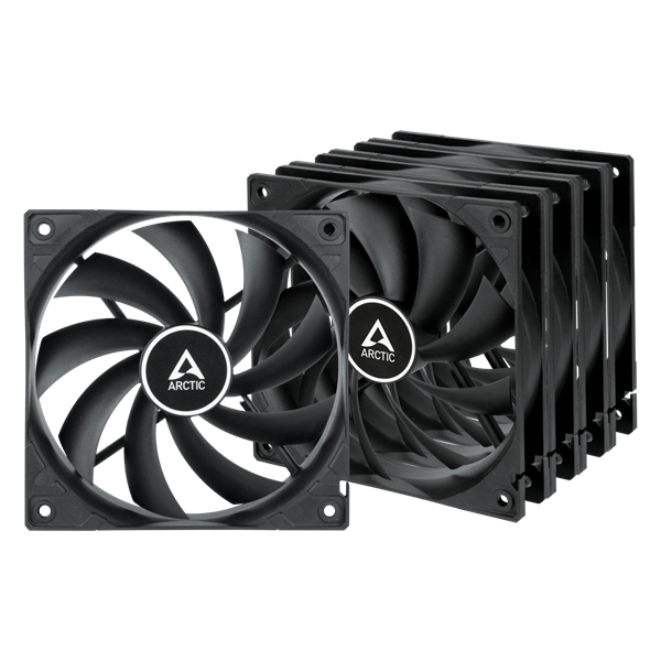 Arctic F12 120mm 5db fekete ventilátor