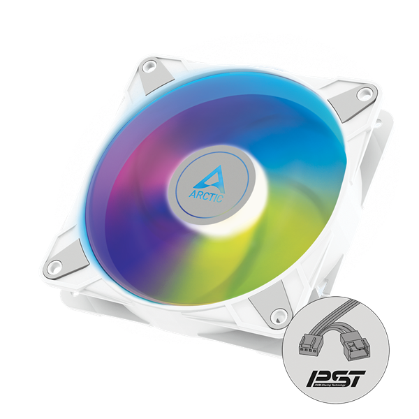 Arctic P14 PWM PST A-RGB 140mm fehér ventilátor