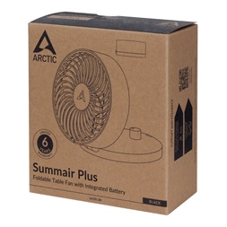 Arctic Summair Plus fekete, 15 cm, USB-s asztali ventilátor