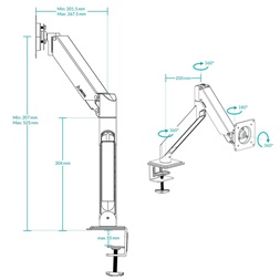 Arctic X1-3D asztali monitor konzol (Újszerű)
