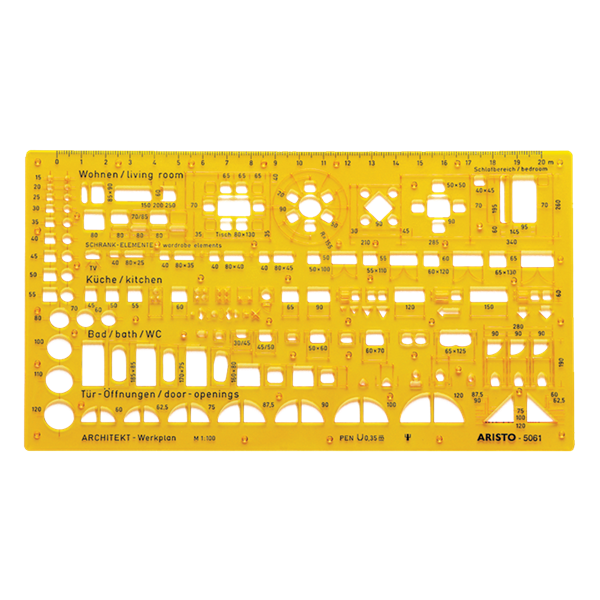 Aristo 1:100 építész kombisablon