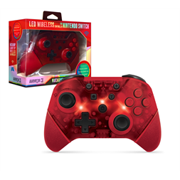 Armor3 M07467-RL NuChamp Nintendo Switch vezeték nélküli LED piros kontroller