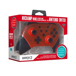 Armor3 M07467-RR NuChamp Nintendo Switch Rubin vezeték nélküli piros kontroller