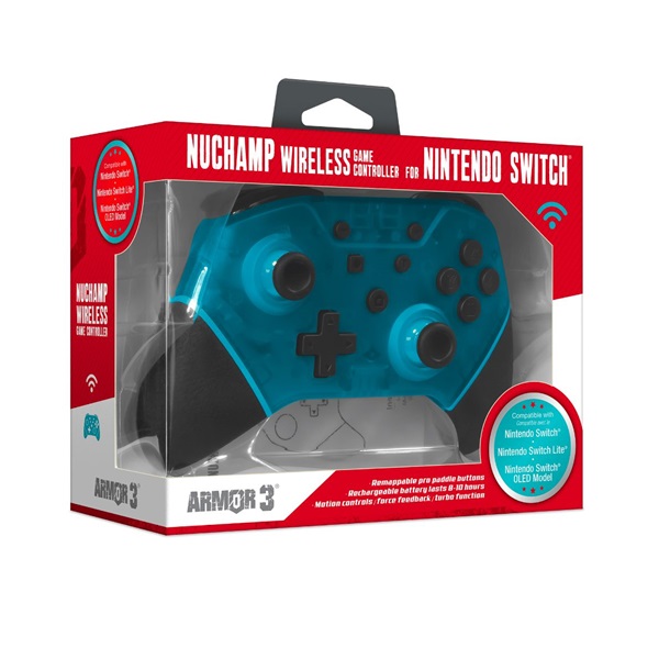 Armor3 M07467-TQ NuChamp Nintendo Switch vezeték nélküli türkiz kontroller