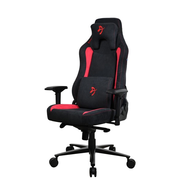 Arozzi Vernazza Supersoft Fabric fekete-piros gamer szék