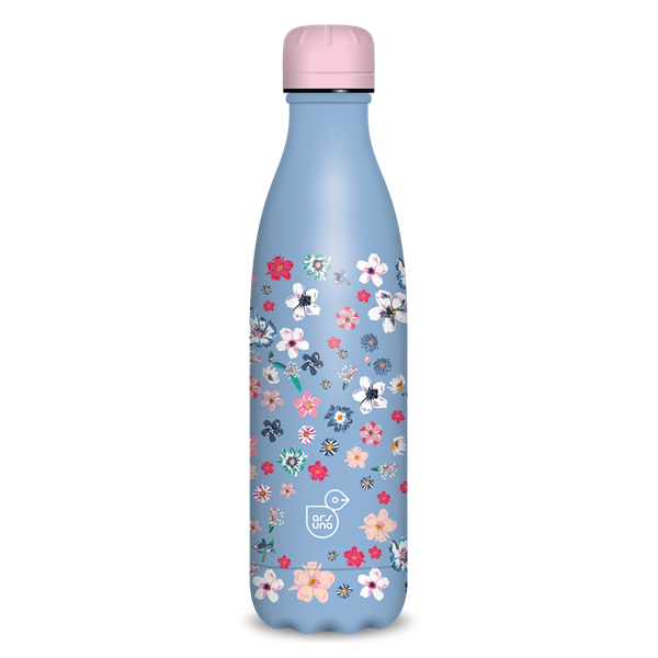 Ars Una 500 ml-es Pearl Blossom Blue 24 (5376) duplafalú fémkulacs