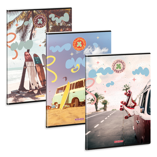 Ars Una California Lifestyle 25 (5486) A4 extra kapcsos vonalas füzet