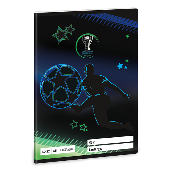 Ars Una Champs 25 (5460) A5 14-32 1. osztályos vonalas füzet