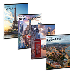 Ars Una Cityscape 25 (5482) A5 extra kapcsos vonalas füzet