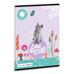 Ars Una Cute Animals-Kitten 24 (5368) A5 21-32 vonalas füzet