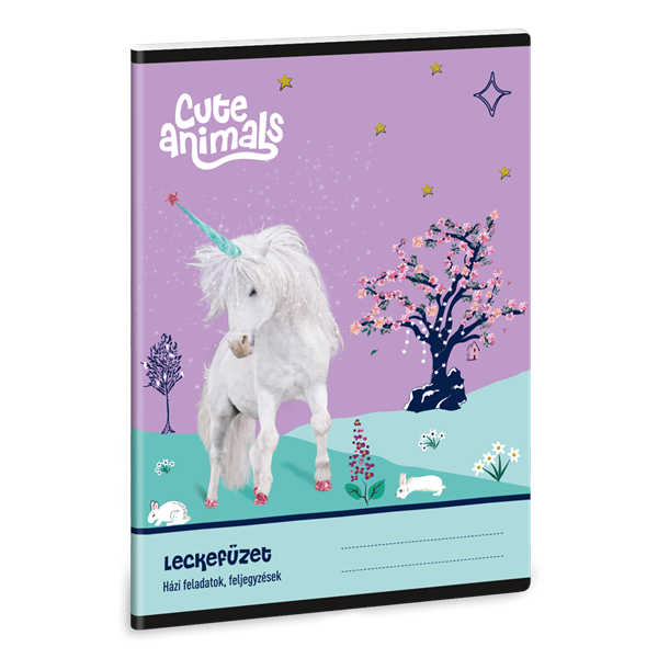 Ars Una Cute Animals Unicorn 25 (5448) A5 leckefüzet