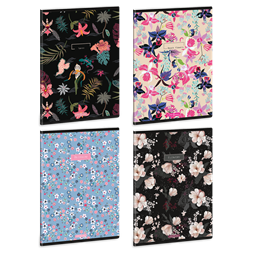 Ars Una  Flowers-mix 25 (5521) A5 extra kapcsos szótár füzet