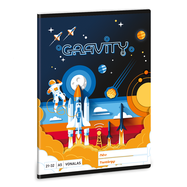 Ars Una Gravity 24 (5367) A5 21-32 vonalas füzet