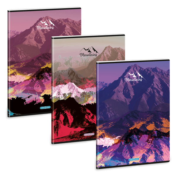 Ars Una Mountains 25 (5489) A4 extra kapcsos vonalas füzet