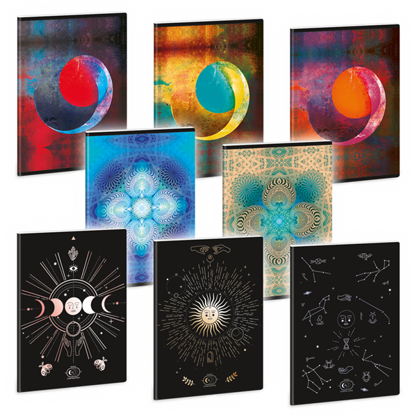 Ars Una Mystic Constellation 22 (5191) A5 extra kapcsos kockás füzet