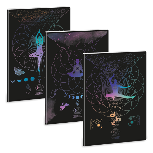 Ars Una Mystic Constellation 25 (5491) A4 extra kapcsos sima füzet