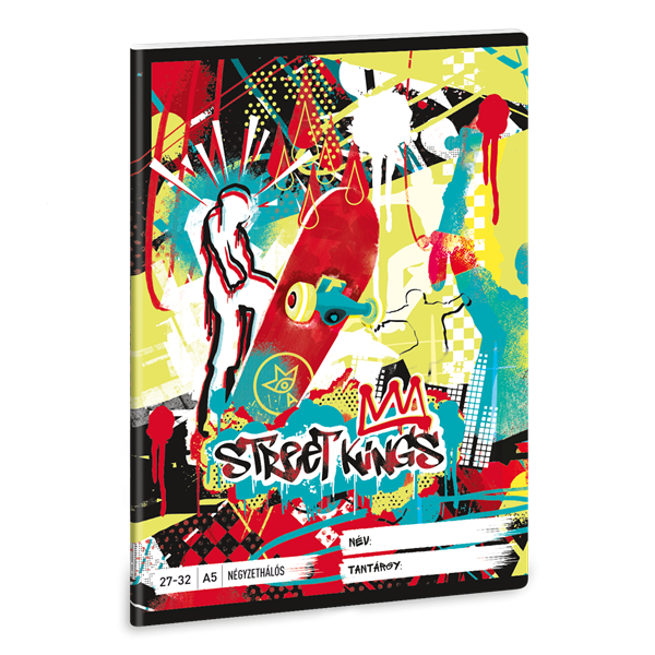 Ars Una Street Kings 24 (5357) A5 27-32 kockás füzet