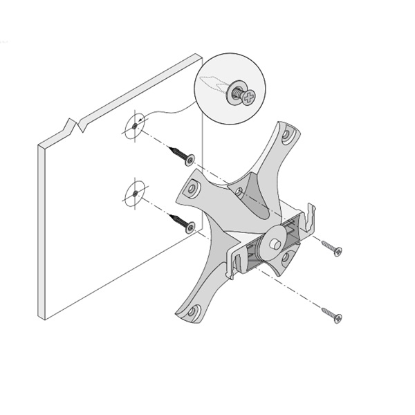 Aruba AP-220-MNT-W1W White Basic Mount Kit