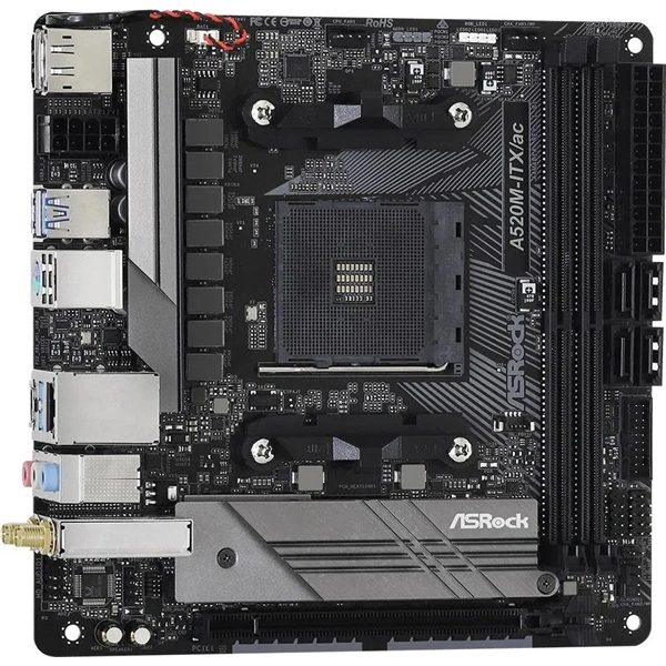 Asrock A520M-ITX/AC desktop alaplap Mini-ITX