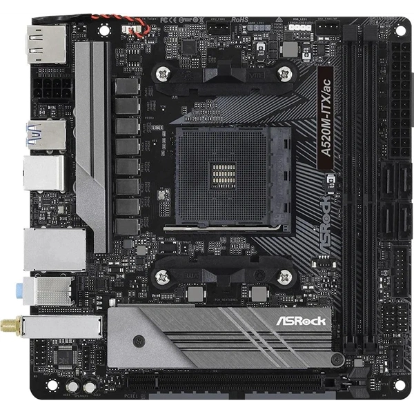 Asrock A520M-ITX/AC desktop alaplap Mini-ITX