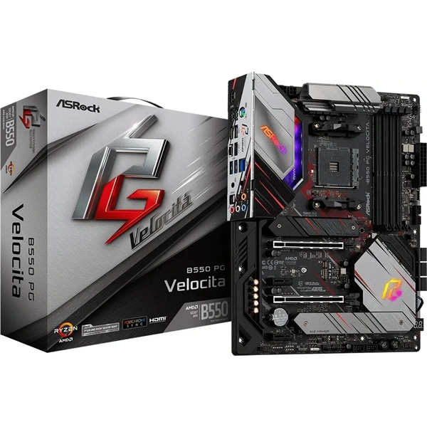 Asrock B550 PG Velocita AMD B550 AM4 ATX alaplap