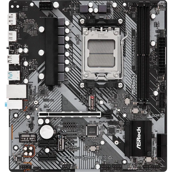 Asrock B650M-H/M.2+ desktop microATX alaplap