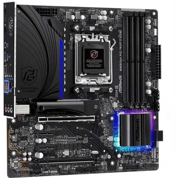 Asrock B650M Phantom Gaming Riptide desktop alaplap microATX