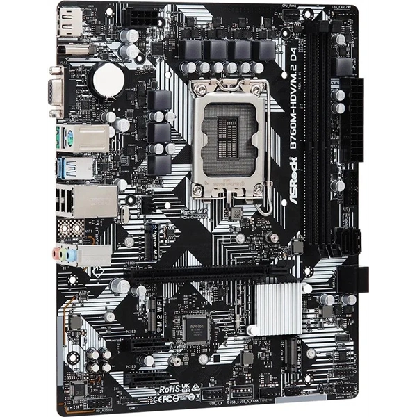 Asrock B760M-HDV/M.2 D4 desktop alaplap microATX