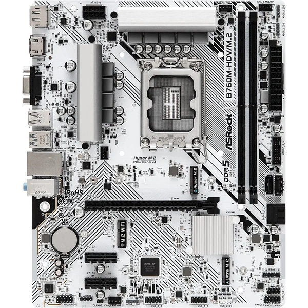 Asrock B760M-HDV/M.2 Intel B760 LGA1700 mATX alaplap
